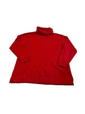 Kaschmir Peter Hahn Red Turtle Neck Sweater Size 14 Cashmere Silk Blend Pullover
